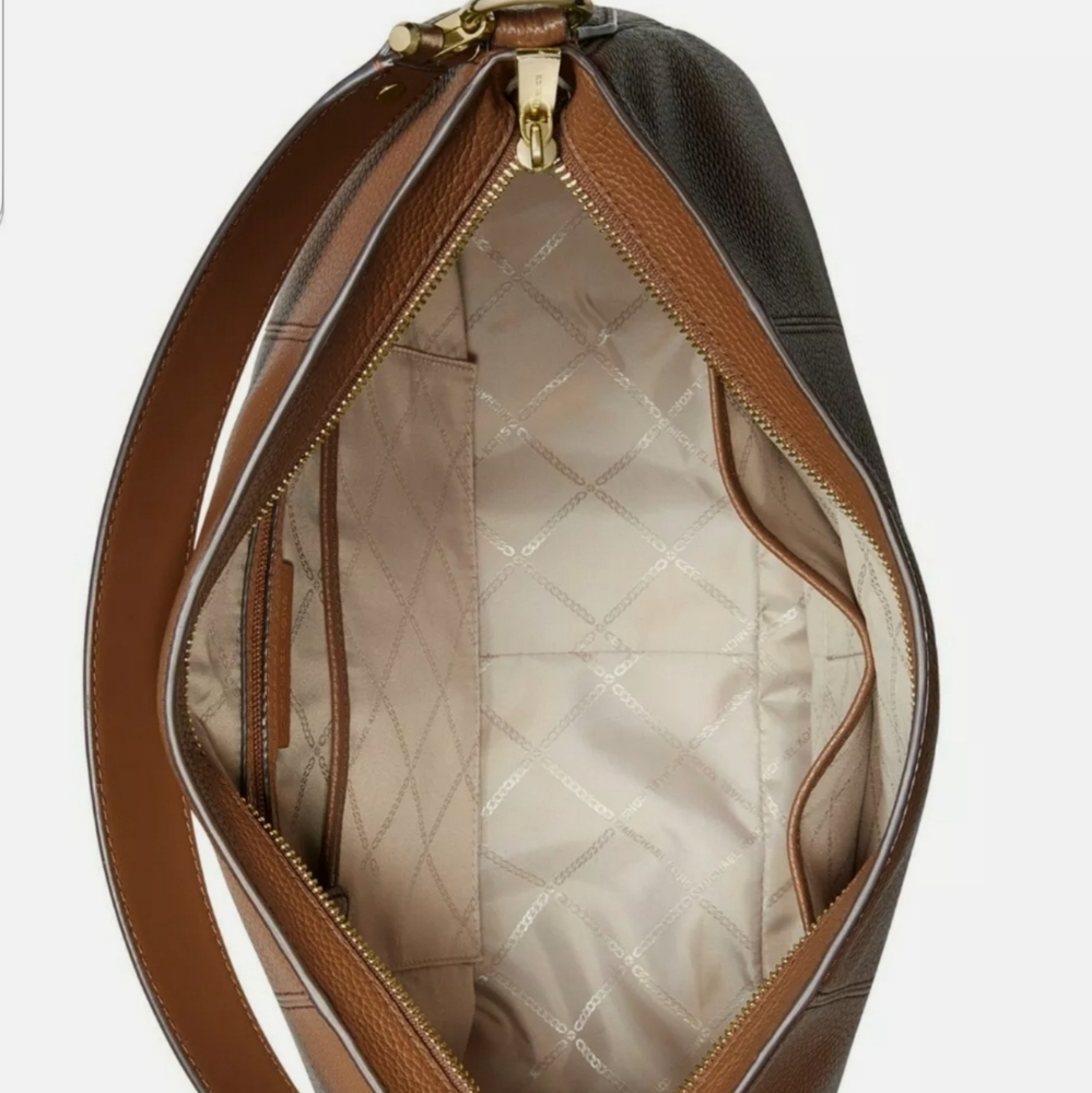 Michael Kors Brooke Large Zip Leather Hobo - Picture 2 of 3